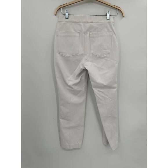 Spanx On-the-Go Ankle Slim Straight White Ultimate Opacity Pants Size M - Picture 4 of 6